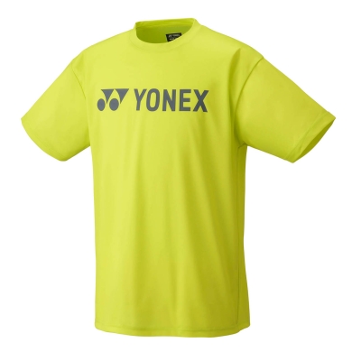 Yonex Training T-shirt Practice Logo YM0046 (100% Polyester) 2024 lime yellow Men